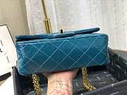 CHANEL MINI 2.55 TASCHE BONDI BLUE AS0874 SIZE 15,5 × 20 × 6 CM - 4