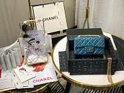 CHANEL MINI 2.55 TASCHE BONDI BLUE AS0874 SIZE 15,5 × 20 × 6 CM - 2
