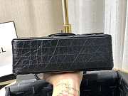 CHANEL MINI 2.55 TASCHE BLACK & SILVER-TONE METAL AS0874 20 CM - 3