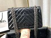 CHANEL MINI 2.55 TASCHE BLACK & SILVER-TONE METAL AS0874 20 CM - 5