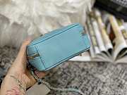 CHANEL VERTICAL CAMERA BAG SKY BLUE SIZE 17.5 CM - 2