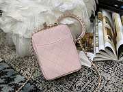 CHANEL VERTICAL CAMERA BAG LIGHT PINK SIZE 17.5 CM - 3