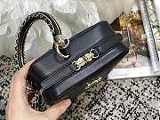 CHANEL VERTICAL CAMERA BAG BLACK SIZE 17.5 CM - 5