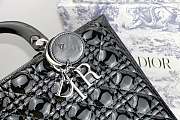 DIOR LARGE LADY BAG PATENT BLACK M0566 32 CM - 6