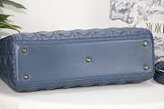 DIOR LARGE LADY BAG LAMBSKIN CLOUD BLUE M0566 32 CM - 2