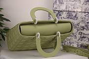 DIOR LARGE LADY BAG ULTRAMATTE CALFSKIN WILLOW GREEN M0566 32 CM - 6
