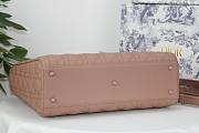 DIOR LARGE LADY BAG ULTRAMATTE CALFSKIN BLUSH PINK M0566 32 CM - 4