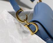 DIOR SADDLE BAG INDIGO BLUE GRADIENT M0446 SIZE 25.5 CM - 6