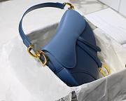 DIOR SADDLE BAG INDIGO BLUE GRADIENT M0446 SIZE 25.5 CM - 5
