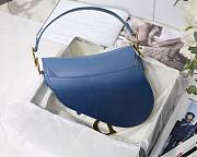 DIOR SADDLE BAG INDIGO BLUE GRADIENT M0446 SIZE 25.5 CM - 3