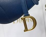 DIOR SADDLE BAG INDIGO BLUE GRADIENT M0446 SIZE 25.5 CM - 2