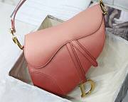 DIOR SADDLE BAG PINK GRADIENT M0446 SIZE 25.5 CM - 6