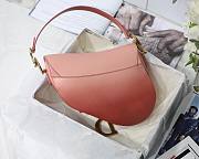 DIOR SADDLE BAG PINK GRADIENT M0446 SIZE 25.5 CM - 2