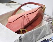 DIOR SADDLE BAG PINK GRADIENT M0446 SIZE 25.5 CM - 3