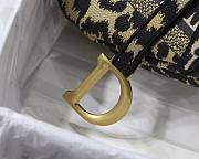 DIOR SADDLE BAG BEIGE MULTICOLOR MIZZA EMBROIDERY M0446 SIZE 25.5 CM - 6