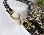 DIOR SADDLE BAG BEIGE MULTICOLOR MIZZA EMBROIDERY M0446 SIZE 25.5 CM - 5