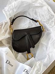 DIOR MICRO SADDLE BAG BLACK SIZE12 CM - 2