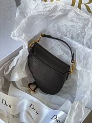 DIOR MICRO SADDLE BAG BLACK SIZE12 CM - 5