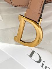 DIOR MICRO SADDLE BAG ROSE PINK S5662 SIZE 12 CM - 6