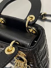DIOR MICRO AMOUR MY ABCDIOR LADY BAG BLACK S0856 SIZE 12 CM - 3