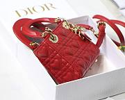DIOR MICRO AMOUR MY ABCDIOR LADY BAG RED S0856 SIZE 12 CM - 6
