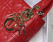 DIOR MICRO AMOUR MY ABCDIOR LADY BAG RED S0856 SIZE 12 CM - 4
