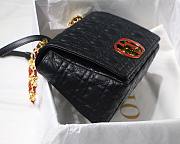 DIOR MEDIUM DIORAMOUR CARO BAG BLACK M9242 SIZE 25.5 CM - 6