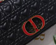 DIOR MEDIUM DIORAMOUR CARO BAG BLACK M9242 SIZE 25.5 CM - 5