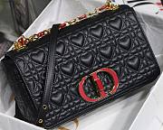 DIOR MEDIUM DIORAMOUR CARO BAG BLACK M9242 SIZE 25.5 CM - 2