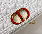 DIOR MEDIUM DIORAMOUR CARO BAG WHITE M9242 SIZE 25.5 CM - 2