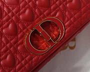 DIOR MEDIUM DIORAMOUR CARO BAG RED M9242 SIZE 25.5 CM - 3