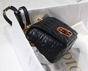 DIOR SMALL DIORAMOUR CARO BAG BLACK M9241 SIZE 20 CM - 3