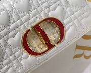DIOR SMALL DIORAMOUR CARO BAG WHITE M9241 SIZE 20 CM - 2