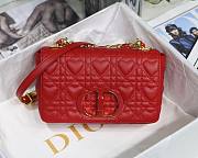 DIOR SMALL DIORAMOUR CARO BAG RED M9241 SIZE 20 CM - 2