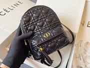DIOR MINI DIORAMOUR BACKPACK BLACK M9222 SIZE 16 CM - 2