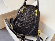 DIOR MINI DIORAMOUR BACKPACK BLACK M9222 SIZE 16 CM - 5