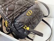 DIOR MINI DIORAMOUR BACKPACK BLACK M9222 SIZE 16 CM - 6