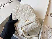 DIOR MINI DIORAMOUR BACKPACK WHITE M9222 SIZE 16 CM - 5
