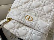 DIOR MINI DIORAMOUR BACKPACK WHITE M9222 SIZE 16 CM - 2