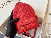DIOR MINI DIORAMOUR BACKPACK RED M9222 SIZE 16 CM - 4