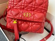 DIOR MINI DIORAMOUR BACKPACK RED M9222 SIZE 16 CM - 3