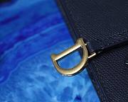 DIOR SADDLE POUCH BLACK S5620 SIZE 22 CM - 2
