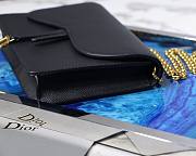 DIOR SADDLE POUCH BLACK S5620 SIZE 22 CM - 4