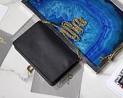 DIOR SADDLE POUCH BLACK S5620 SIZE 22 CM - 6