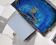 DIOR SADDLE POUCH CLOUD BLUE S5620 SIZE 22 CM - 3