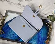 DIOR SADDLE POUCH CLOUD BLUE S5620 SIZE 22 CM - 2
