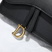 DIOR SADDLE BELT POUCH BLACK S5619 SIZE 17 CM - 3