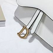 DIOR SADDLE BELT POUCH WHITE S5619 SIZE 17 CM - 5