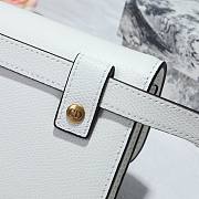 DIOR SADDLE BELT POUCH WHITE S5619 SIZE 17 CM - 2