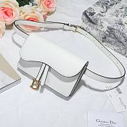 DIOR SADDLE BELT POUCH WHITE S5619 SIZE 17 CM - 4